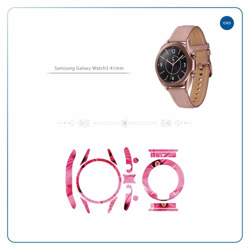 Samsung_Watch3 41mm_Pink_Flower_2